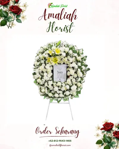Krans Bunga Duka Cita di Derik