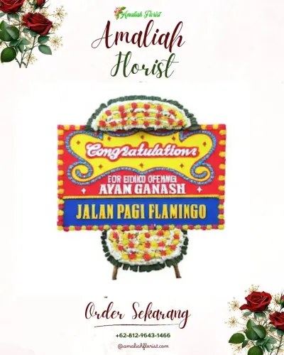 Bunga Papan Congratulation di Derik